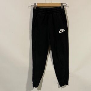 Nike Kids Black fleece joggers Sweatpants